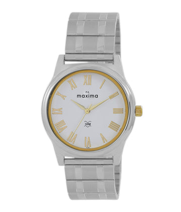 Maxima ATTIVO Men White Dial Analogue Watch - 49163CMGI